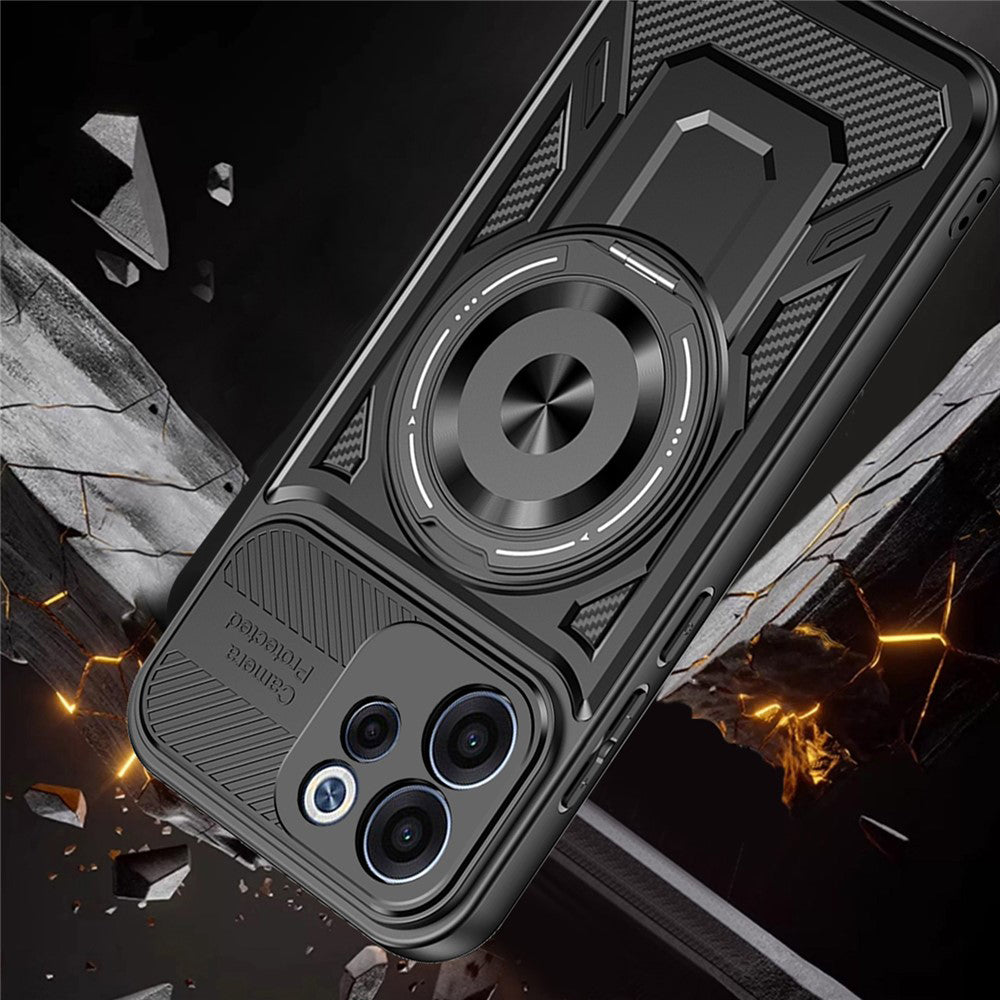 Cover til Oppo Reno15 FS / Reno15 F, Techsuit, RuggedCam, Lilla