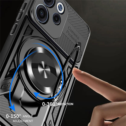 Cover til Oppo Reno15 FS / Reno15 F, Techsuit, RuggedCam, Lilla