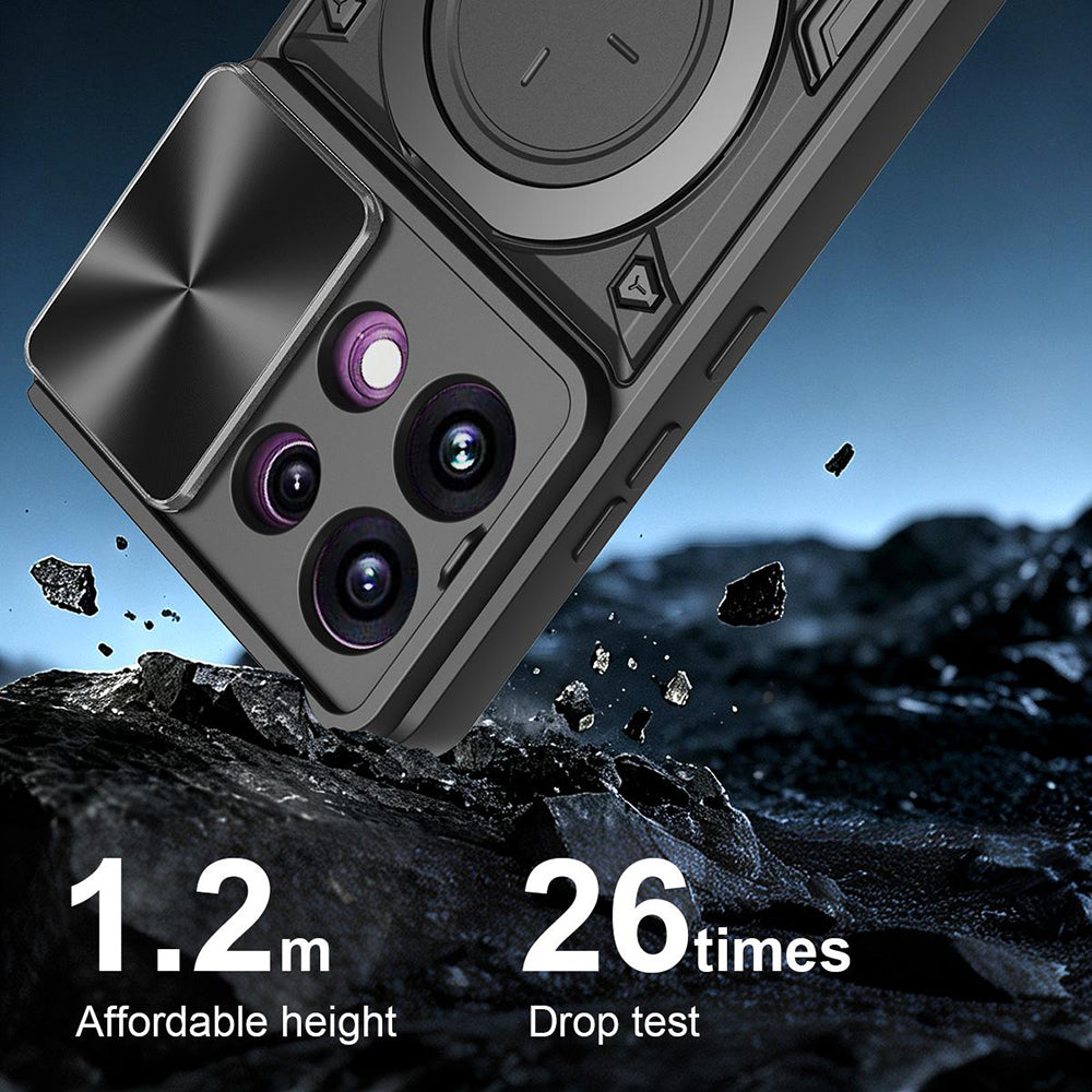 Cover til Oppo Reno16 F / Reno16 FS, Techsuit, CamGuard Pro, Sort