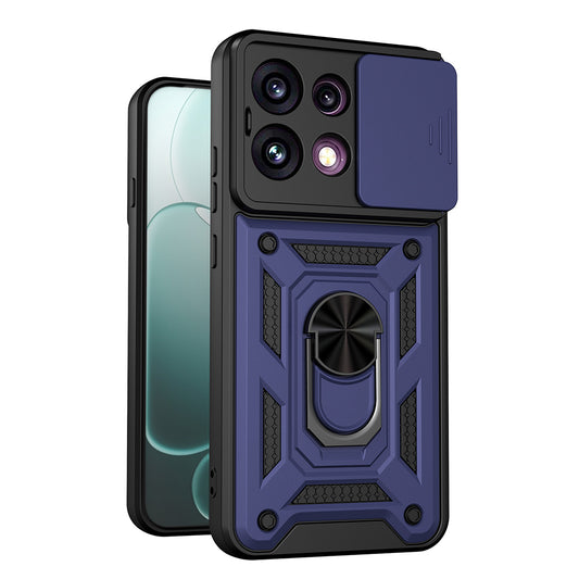 Cover til Oppo Reno16 F / Reno16 FS, Techsuit, CamShield, Blå