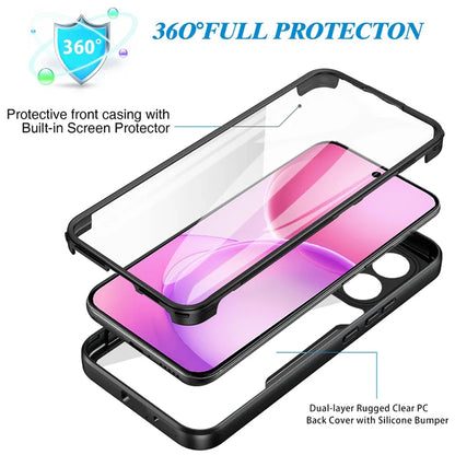 Cover til Oppo Reno16 F / Reno16 FS, Techsuit, ColorVerse 360, Sort