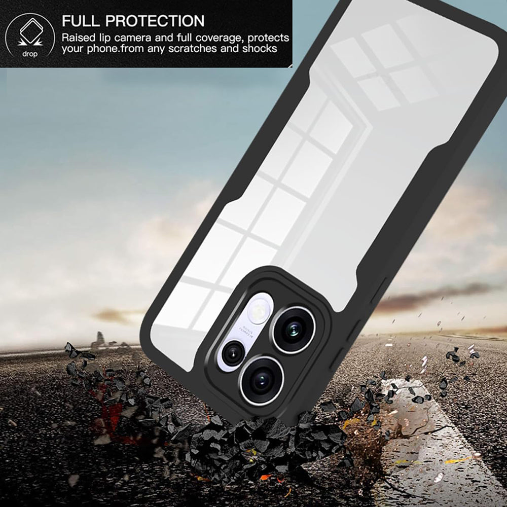 Cover til Oppo Reno16 F / Reno16 FS, Techsuit, ColorVerse 360, Sort