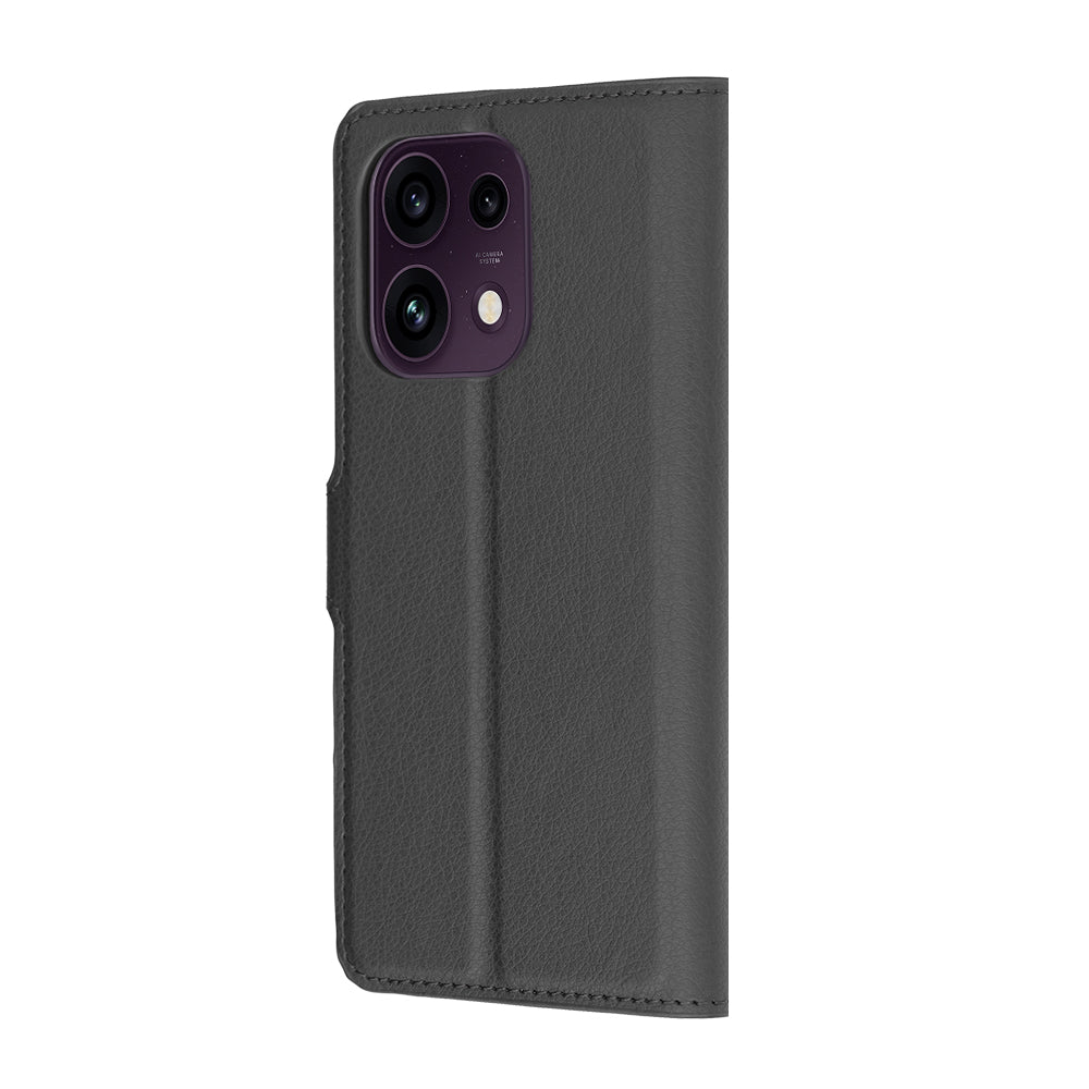 Cover til Oppo Reno16 F / Reno16 FS, Techsuit, Leather Folio, Sort
