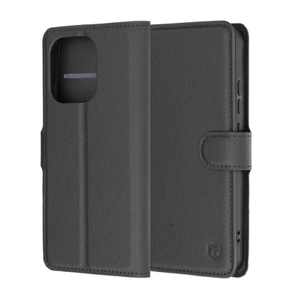 Cover til Oppo Reno16 F / Reno16 FS, Techsuit, Leather Folio, Sort