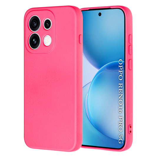 Cover til Oppo Reno16 Pro, Techsuit, SoftFlex, Mørk Rosa
