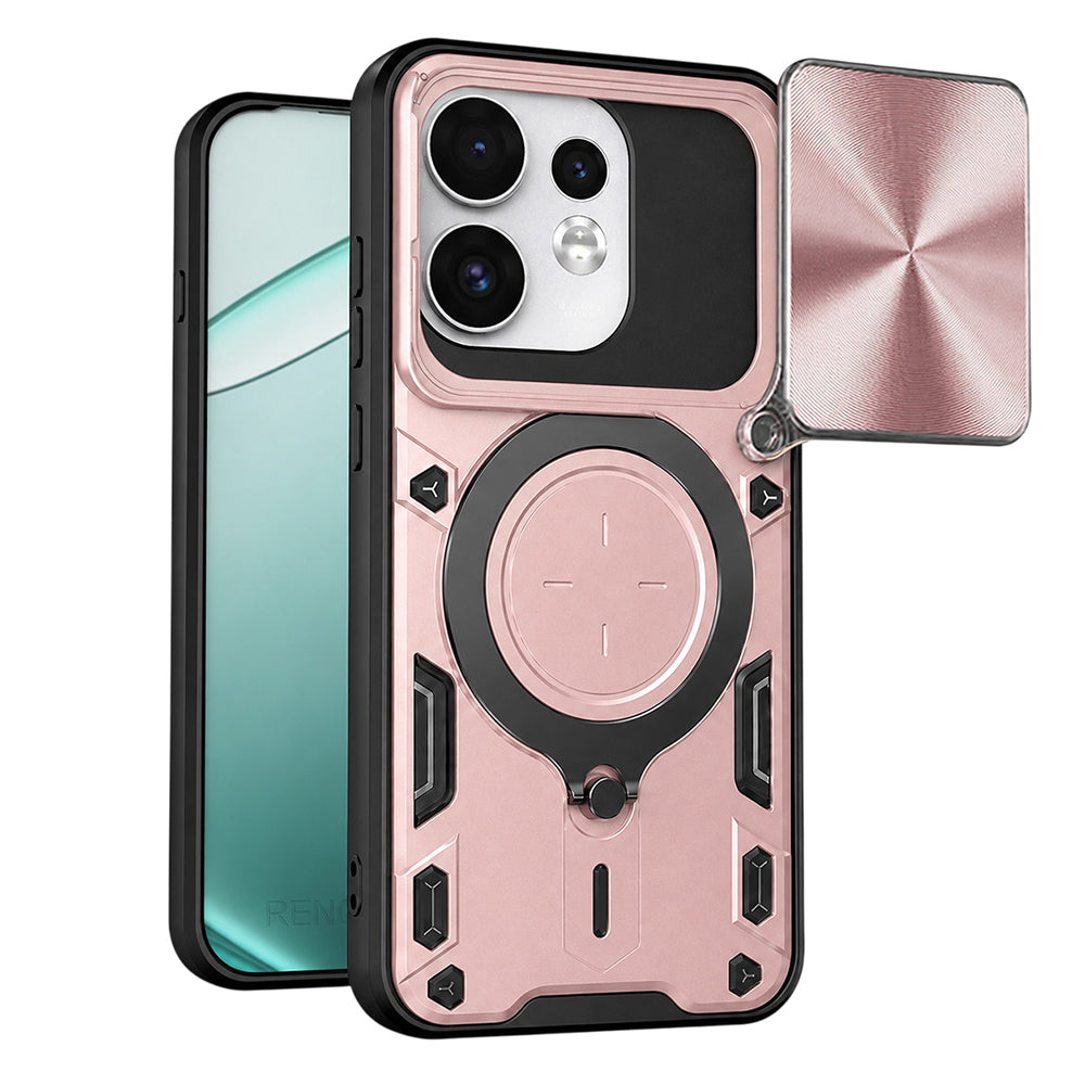 Cover til Oppo Reno16 / Reno16 Pro, Techsuit, CamGuard Pro, Lyserød Guld