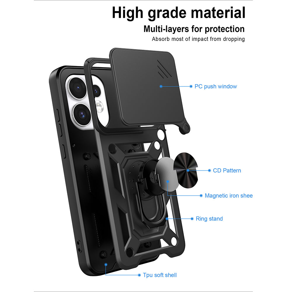 Cover til Oppo Reno16 / Reno16 Pro, Techsuit, CamShield, Guld