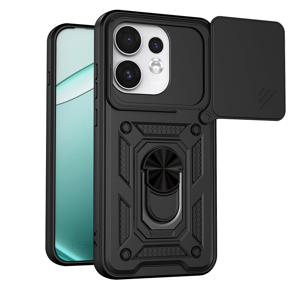 Cover til Oppo Reno16 / Reno16 Pro, Techsuit, CamShield, Sort