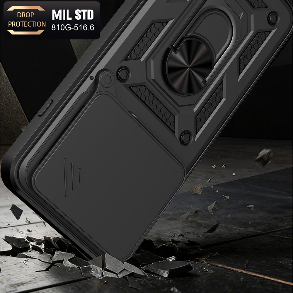 Cover til Oppo Reno16 / Reno16 Pro, Techsuit, CamShield, Sort