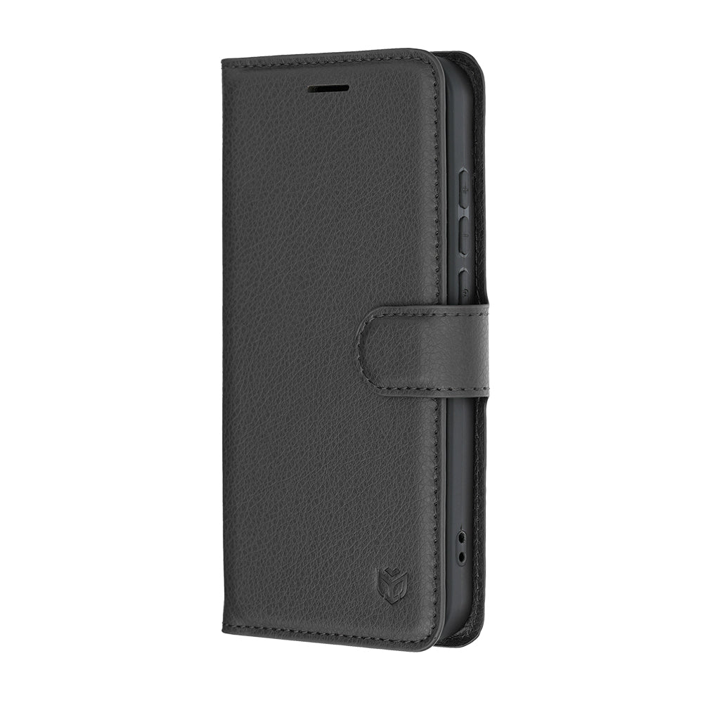 Cover til Oppo Reno16 / Reno16 Pro, Techsuit, Leather Folio, Sort