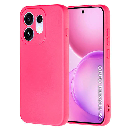 Cover til Oppo Reno16, Techsuit, SoftFlex, Mørk Rosa