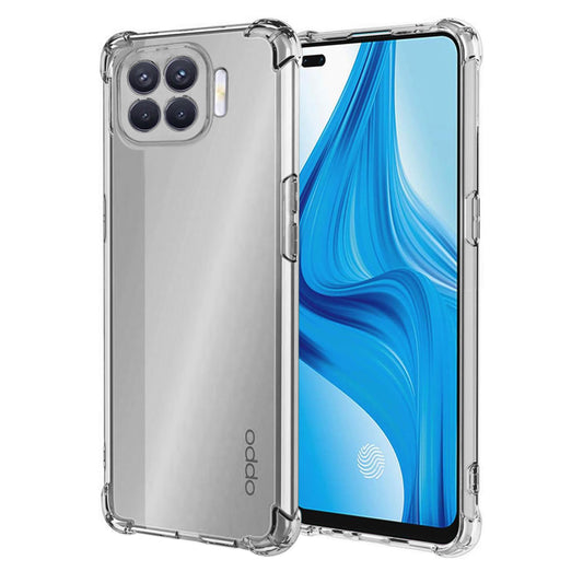 Cover til Oppo Reno4 Lite, Techsuit, Stødabsorberende Klar, Transparent