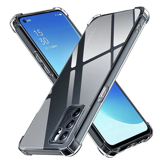 Cover til Oppo Reno6 5G, Techsuit, Stødabsorberende Klar, Transparent