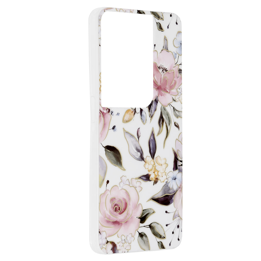 Cover til Oppo Reno8 Pro, Techsuit, Marble, Hvid
