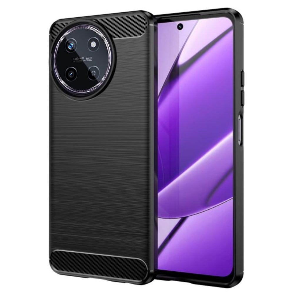 Cover til Realme 11 4G, Techsuit, Carbon, Sort