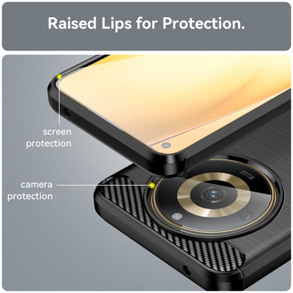 Cover til Realme 11 4G, Techsuit, Carbon, Sort