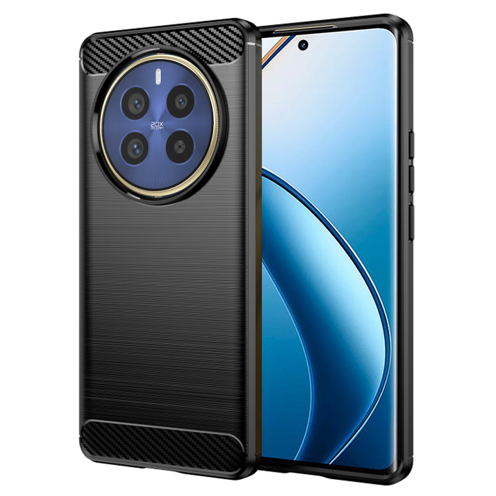 Cover til Realme 12 Pro / 12 Pro+, Techsuit, Carbon, Sort