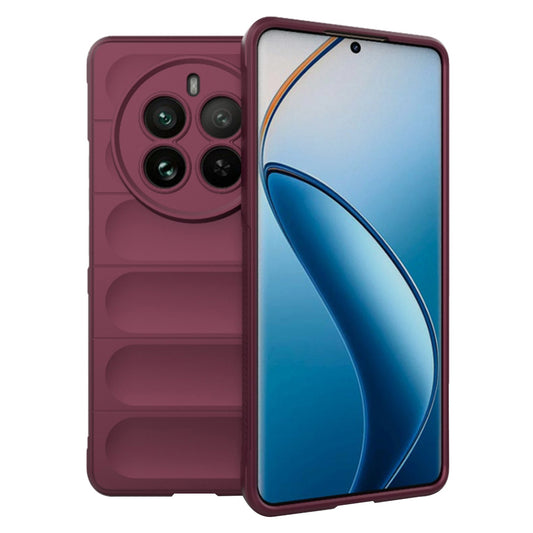 Cover til Realme 12 Pro / 12 Pro+, Techsuit, Magic Shield, Vinrød