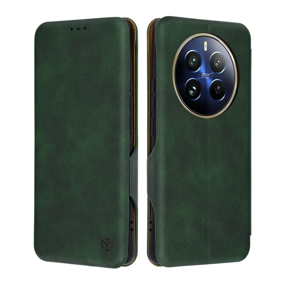 Cover til Realme 12 Pro / 12 Pro+, Techsuit, Safe Wallet Plus, Grøn