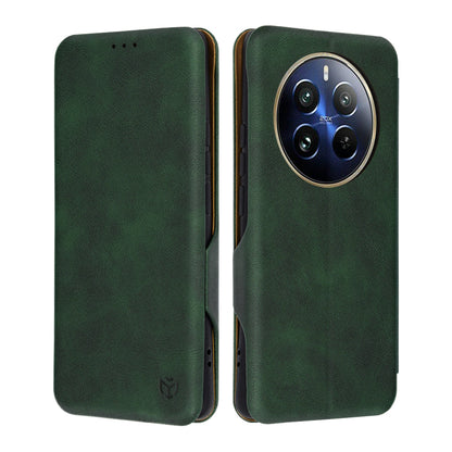 Cover til Realme 12 Pro / 12 Pro+, Techsuit, Safe Wallet Plus, Grøn