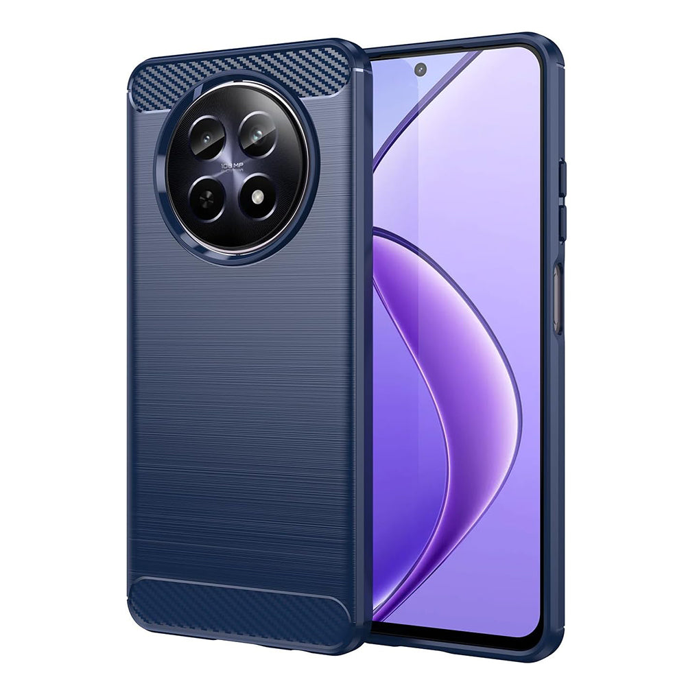 Cover til Realme 12, Techsuit, Carbon, Blå