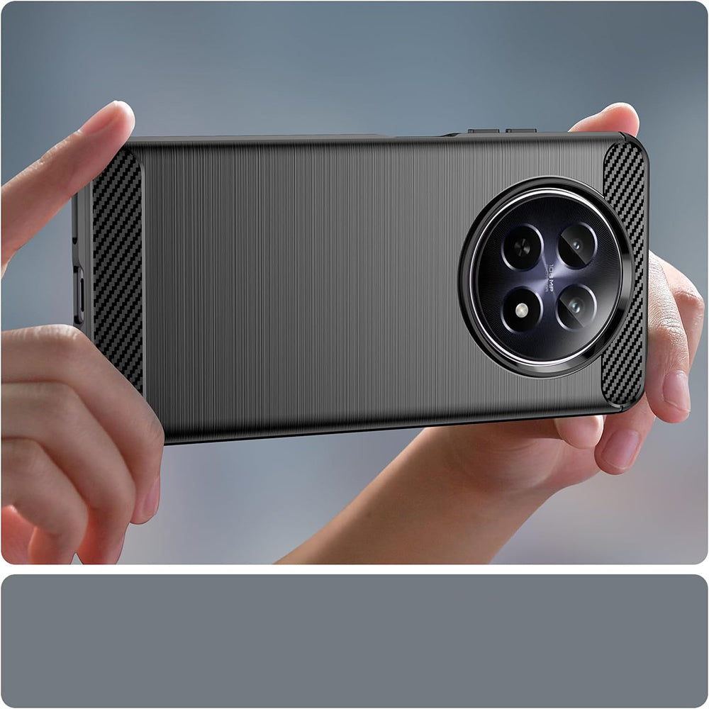 Cover til Realme 12, Techsuit, Carbon, Blå