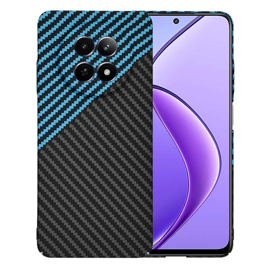 Cover til Realme 12x / 12, Techsuit, Carbonite FiberShell, Sort Blå