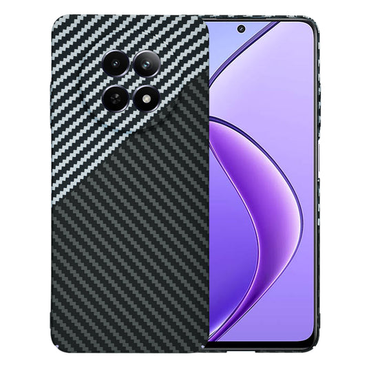 Cover til Realme 12x / 12, Techsuit, Carbonite FiberShell, Sort Grå