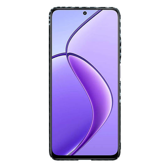 Cover til Realme 12x / 12, Techsuit, Carbonite FiberShell, Sort Grå