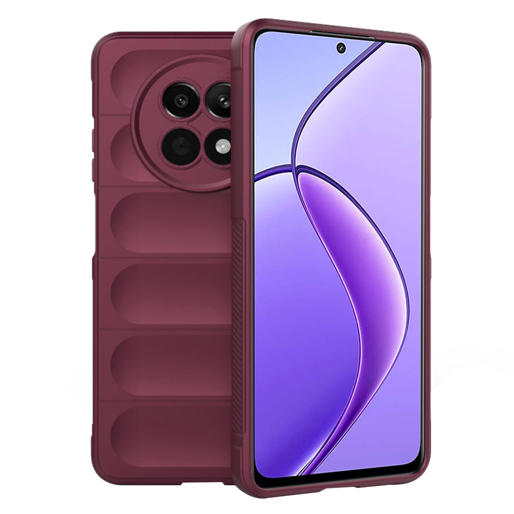 Cover til Realme 12x / 12, Techsuit, Magic Shield, Vinrød