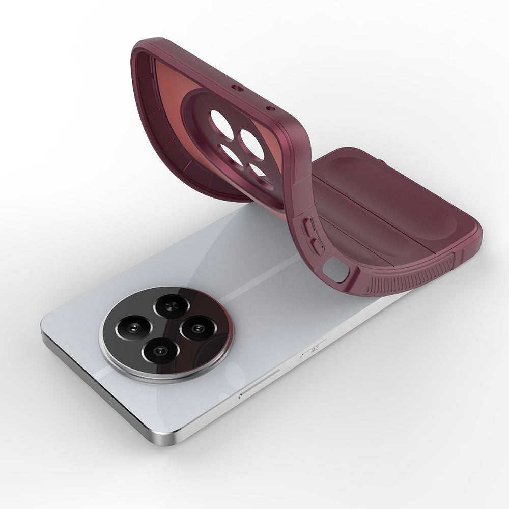 Cover til Realme 12x / 12, Techsuit, Magic Shield, Vinrød