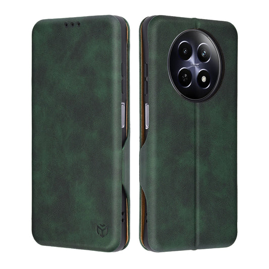 Cover til Realme 12x / 12, Techsuit, Safe Wallet Plus, Grøn