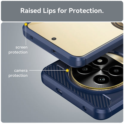 Case for Realme 13 Pro / 13 Pro+, Techsuit, Carbon, Blue