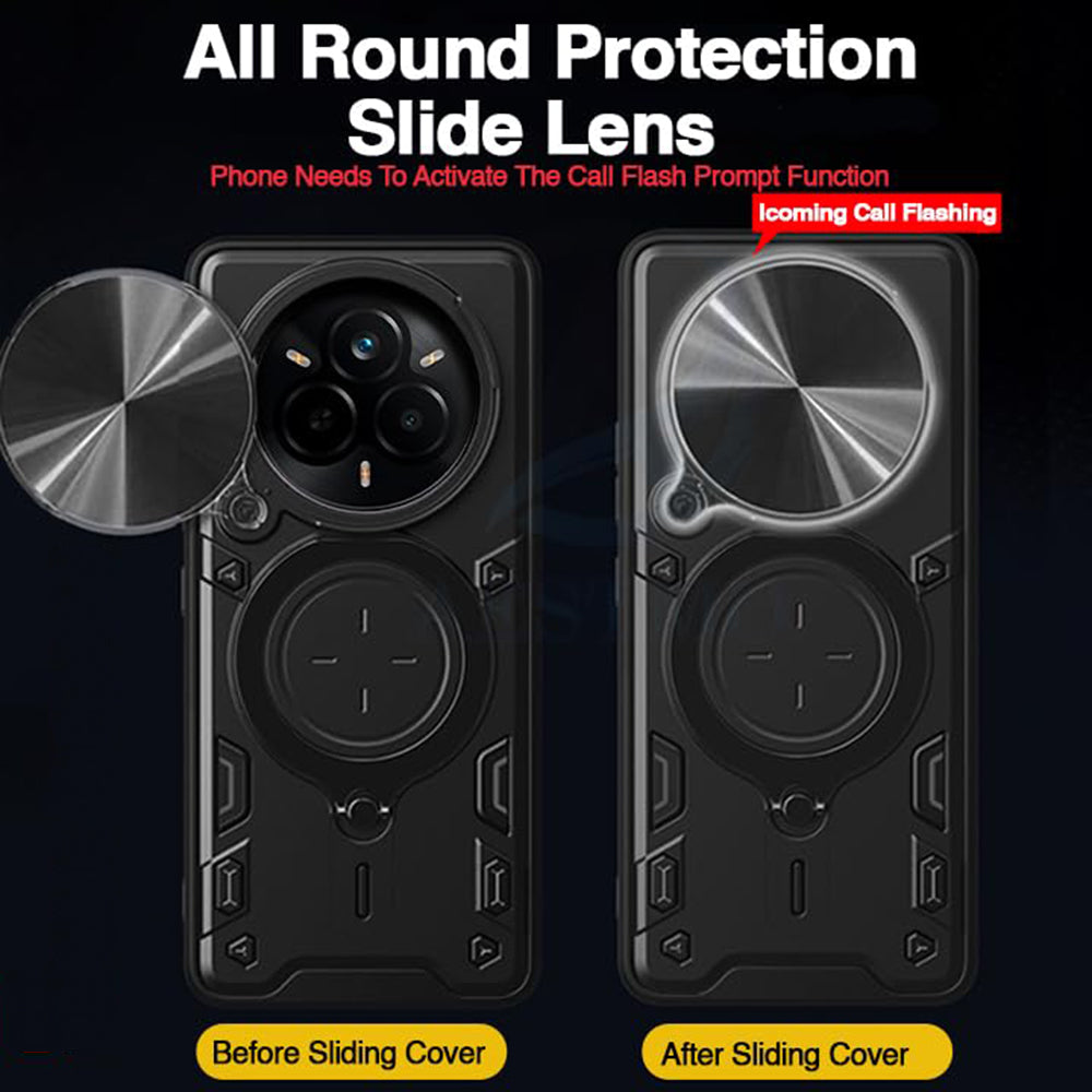 Cover til Realme 14 Pro+, Techsuit, CamGuard Pro, Sort