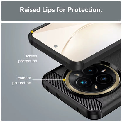 Cover til Realme 14 Pro+, Techsuit, Carbon, Sort