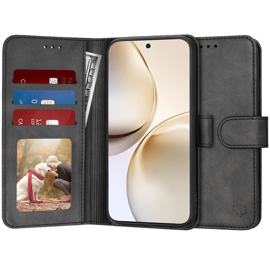 Cover til Realme 14 Pro+, Techsuit, Diary Book, Sort