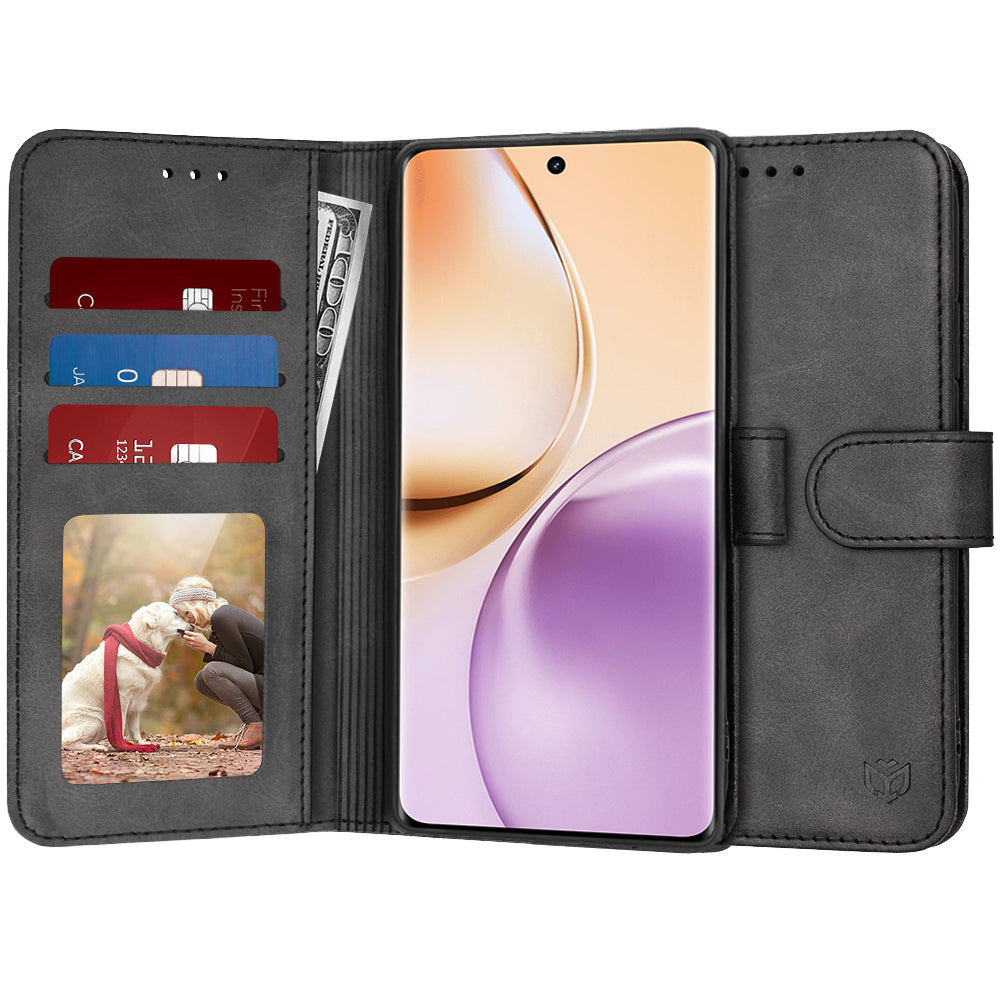Cover til Realme 14 Pro, Techsuit, Diary Book, Sort