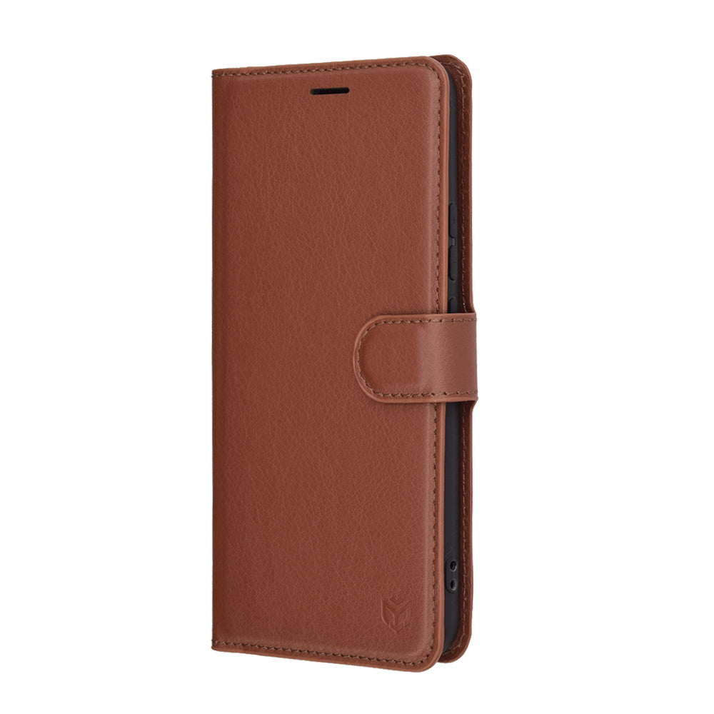 Cover til Realme 14 Pro, Techsuit, Leather Folio, Brun