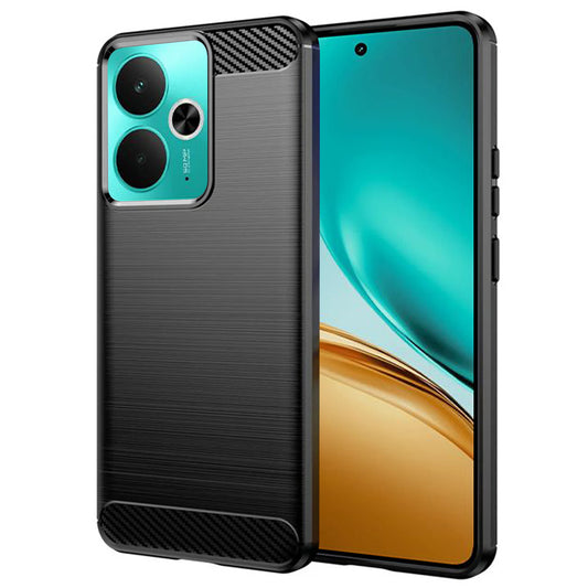 Cover til Realme 14T / 14, Techsuit, Carbon, Sort