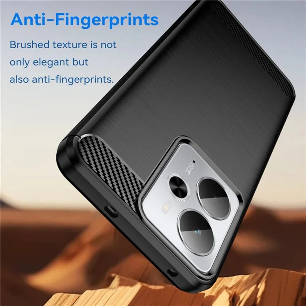 Cover til Realme 14T / 14, Techsuit, Carbon, Sort