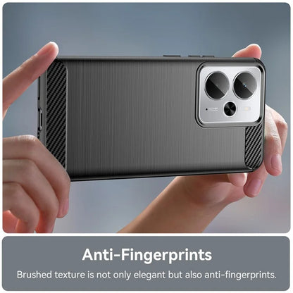 Cover til Realme 14T / 14, Techsuit, Carbon, Sort