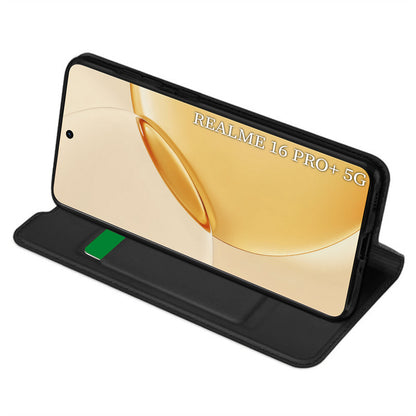 Etui til Realme 16 Pro+, Techsuit, Magskin Book, Sort