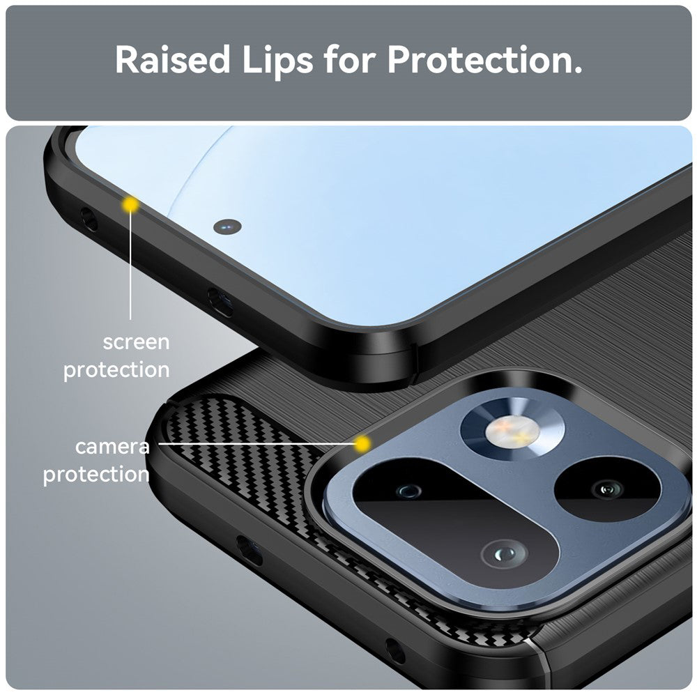 Etui til Realme 16 Pro, Techsuit, Carbon, Sort