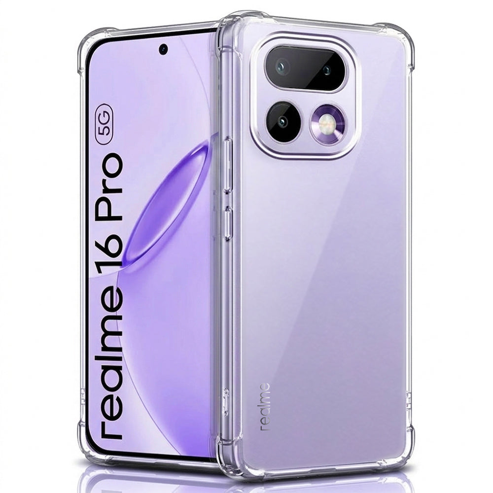 Etui til Realme 16 Pro, Techsuit, Shockproof Clear, Gennemsigtig