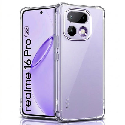 Etui til Realme 16 Pro, Techsuit, Shockproof Clear, Gennemsigtig