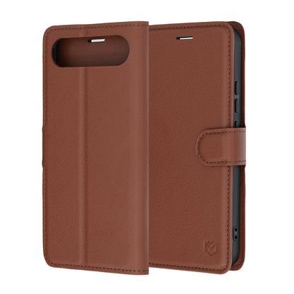 Cover til Realme 16, Techsuit, Leather Folio, Brun