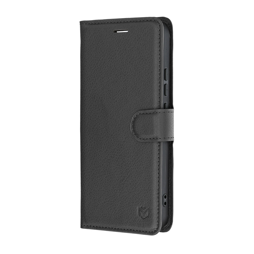 Cover til Realme 16, Techsuit, Leather Folio, Sort