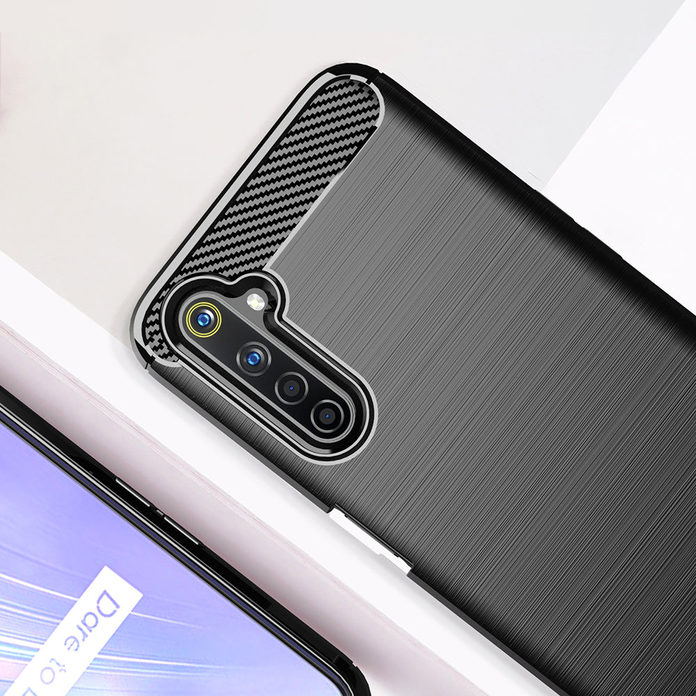 Etui til Realme 6 Pro, Techsuit, Carbon, Sort