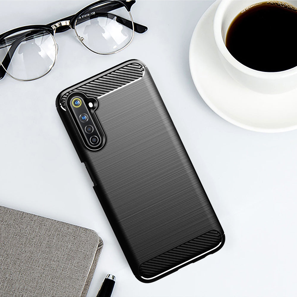 Etui til Realme 6 Pro, Techsuit, Carbon, Sort