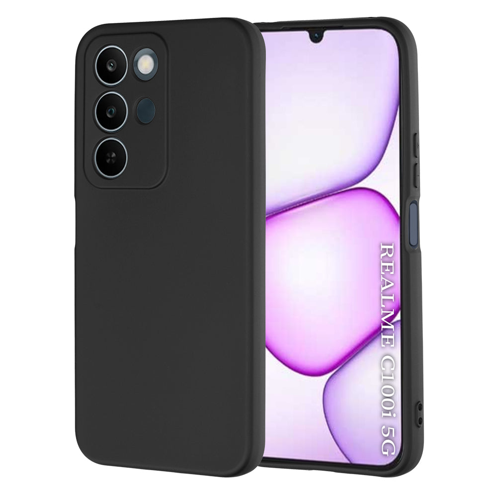 Cover til Realme C100 5G, Techsuit, SoftFlex, Sort